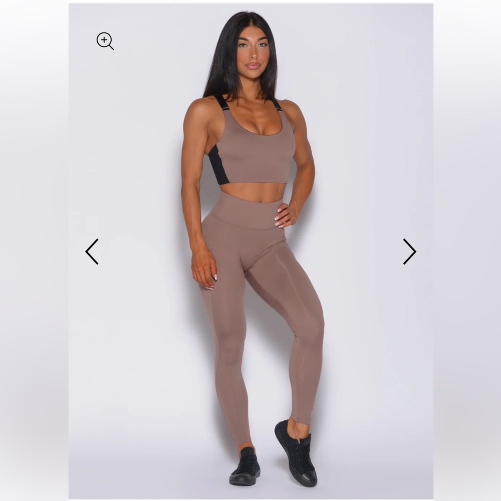 Bombshell snatch waist legging in cocoa.